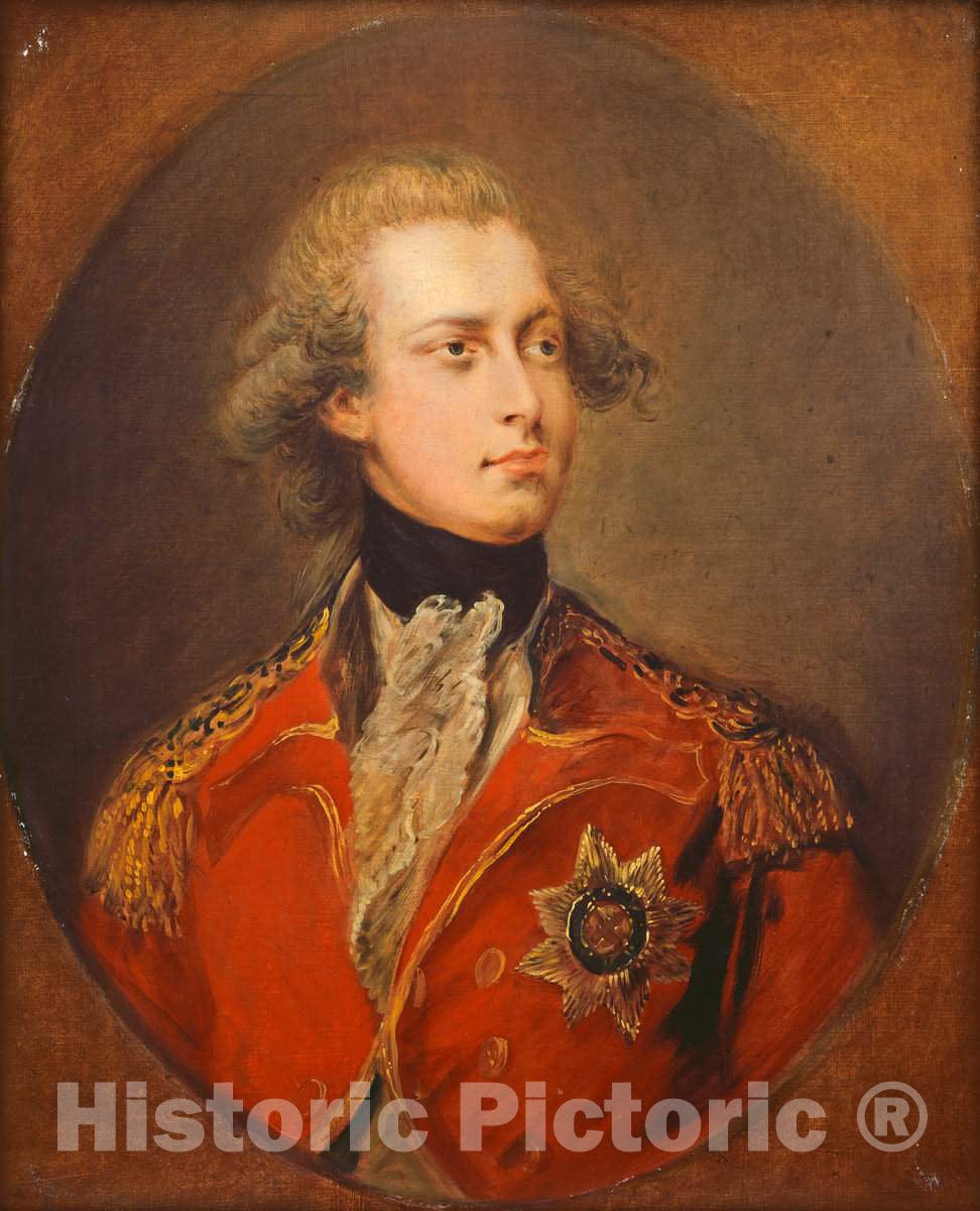 Art Print : Gainsborough Dupont, George IV as Prince of Wales, 1781 - Vintage Wall Art