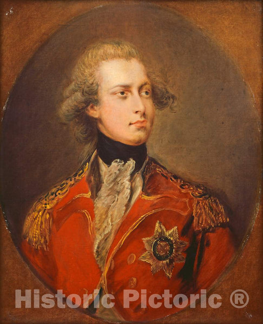 Art Print : Gainsborough Dupont, George IV as Prince of Wales, 1781 - Vintage Wall Art