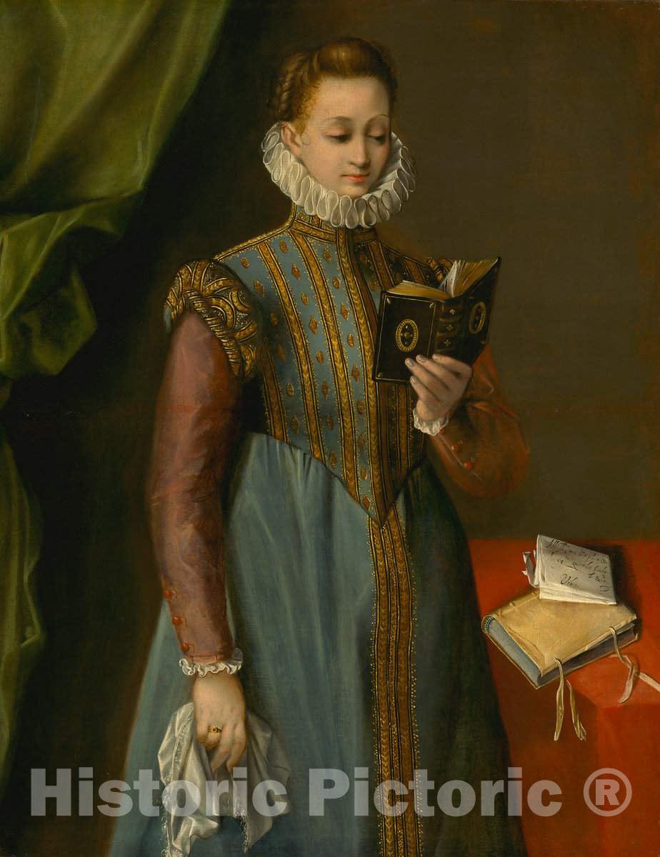 Art Print : Federico Barocci, Quintilia Fischieri, c. 1600 - Vintage Wall Art