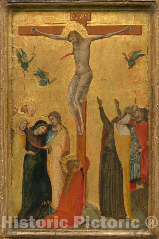 Art Print : Bernardo Daddi, The Crucifixion, c.1323 - Vintage Wall Art