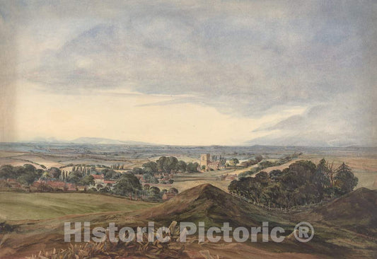 Art Print : Bulwer, Hunworth Church - Vintage Wall Art