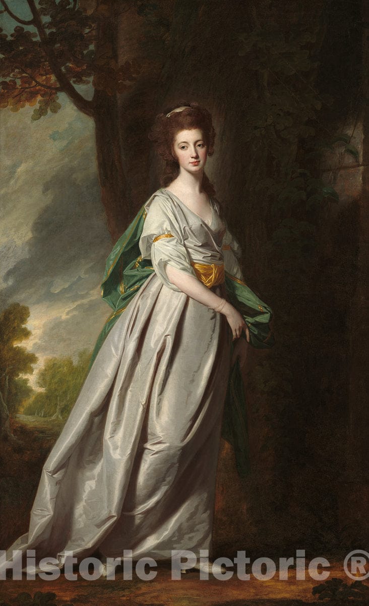 Art Print : George Romney, Mrs. Thomas Scott Jackson, c.1772 - Vintage Wall Art