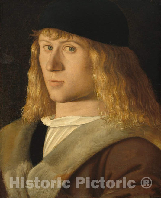 Art Print : Portrait of a Young Man, c. 1505 - Vintage Wall Art