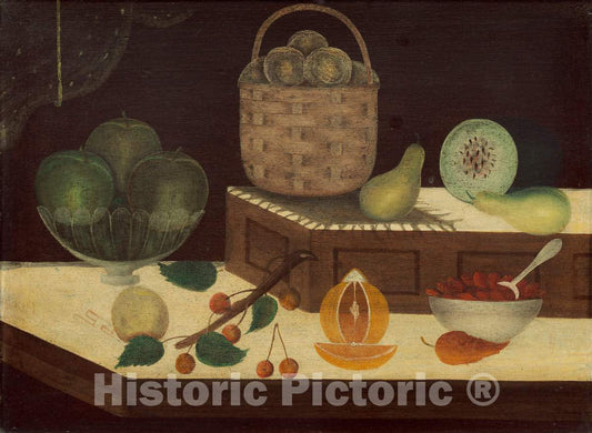 Art Print : Still Life of Fruit, c.1873 - Vintage Wall Art