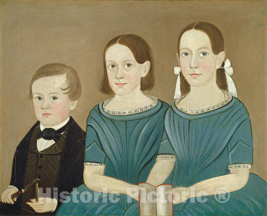 Art Print : Sturtevant J. Hamblin, The Younger Generation, c. 1850 - Vintage Wall Art