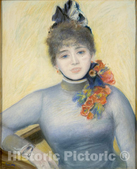 Art Print : Auguste Renoir, Caroline RÃ©my (SÃ©verine), c. 1885 - Vintage Wall Art