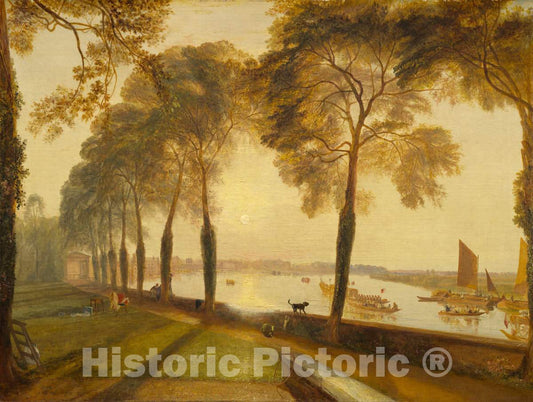 Art Print : Joseph Mallord William Turner, Mortlake Terrace, 1827 - Vintage Wall Art