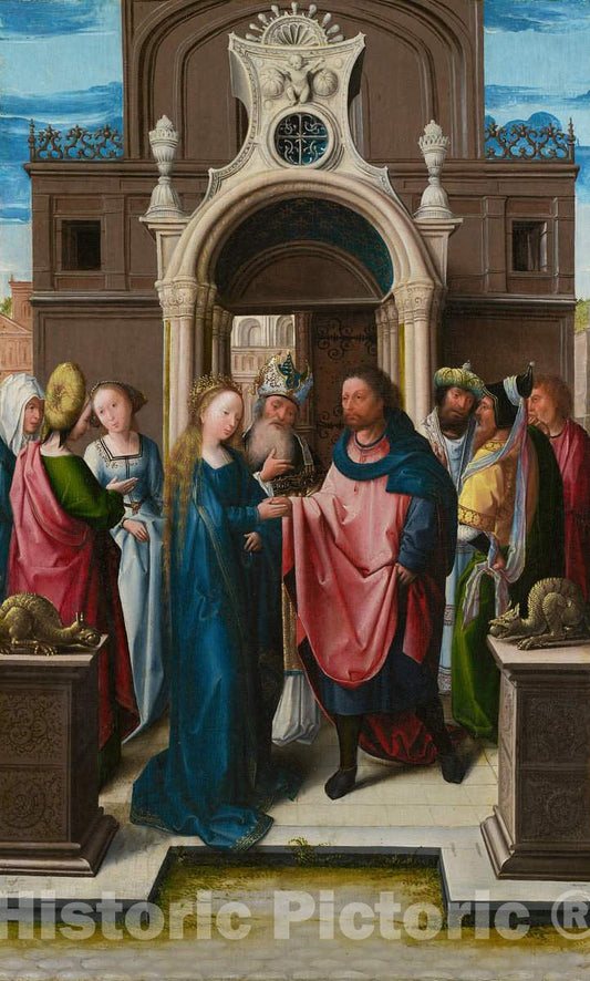Art Print : Bernard Van Orley, The Marriage of The Virgin, c. 1513 - Vintage Wall Art