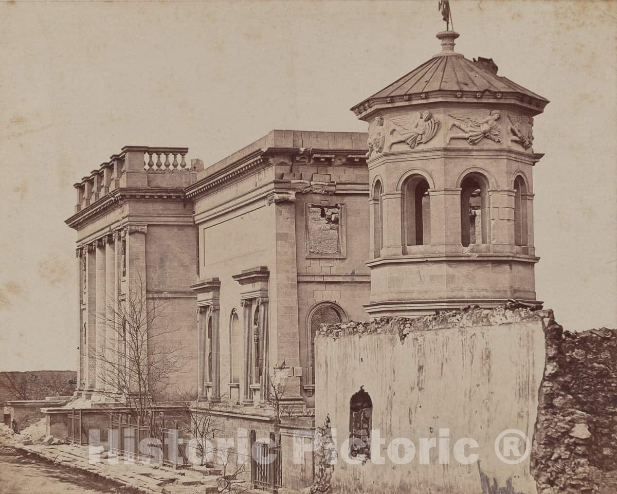 Art Print : James Robertson, The Library, Sebastopol, 1855-1856 - Vintage Wall Art