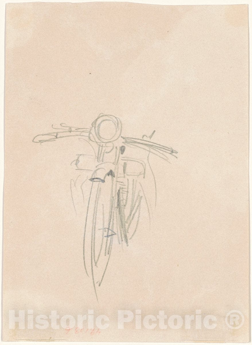 Art Print : John Singer Sargent, Motorcycle [Verso], 1918 - Vintage Wall Art