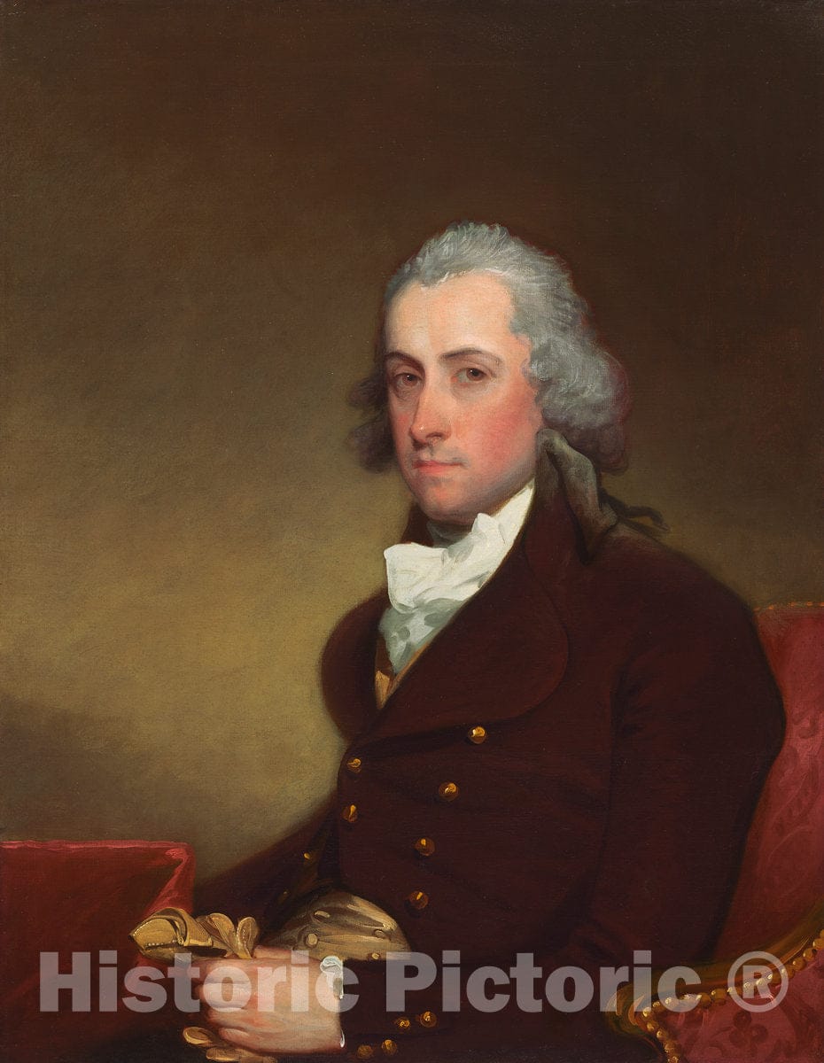 Art Print : Gilbert Stuart, Stephen Van Rensselaer III, c.1794 - Vintage Wall Art