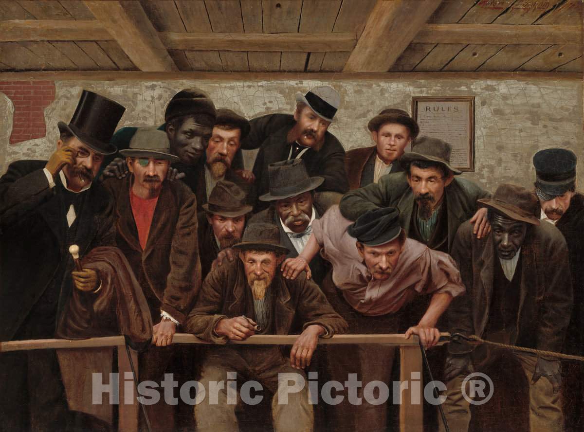 Art Print : Horace Bonham, Nearing The Issue at The Cockpit, 1879 - Vintage Wall Art