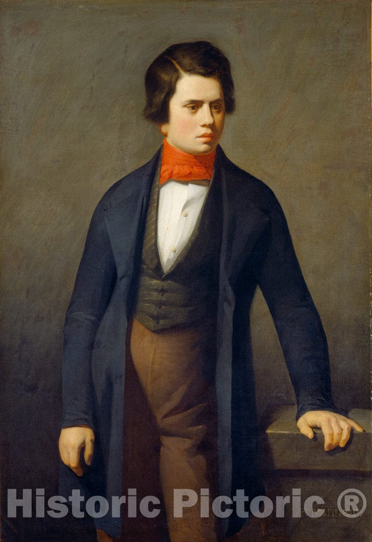 Art Print : FranÃ§ois Millet, Leconte de Lisle, c.1841 - Vintage Wall Art
