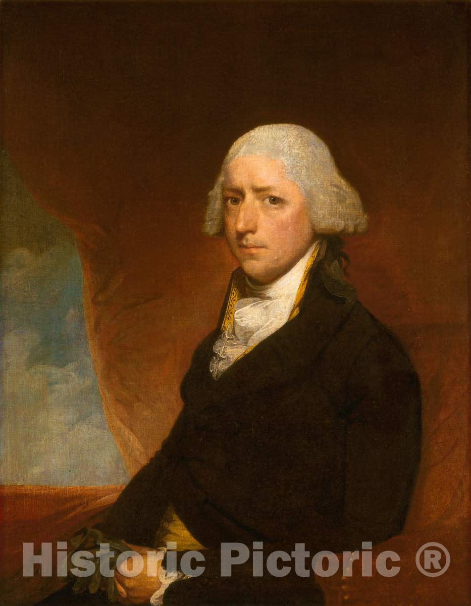 Art Print : Gilbert Stuart, John Ashe, c.1794 - Vintage Wall Art