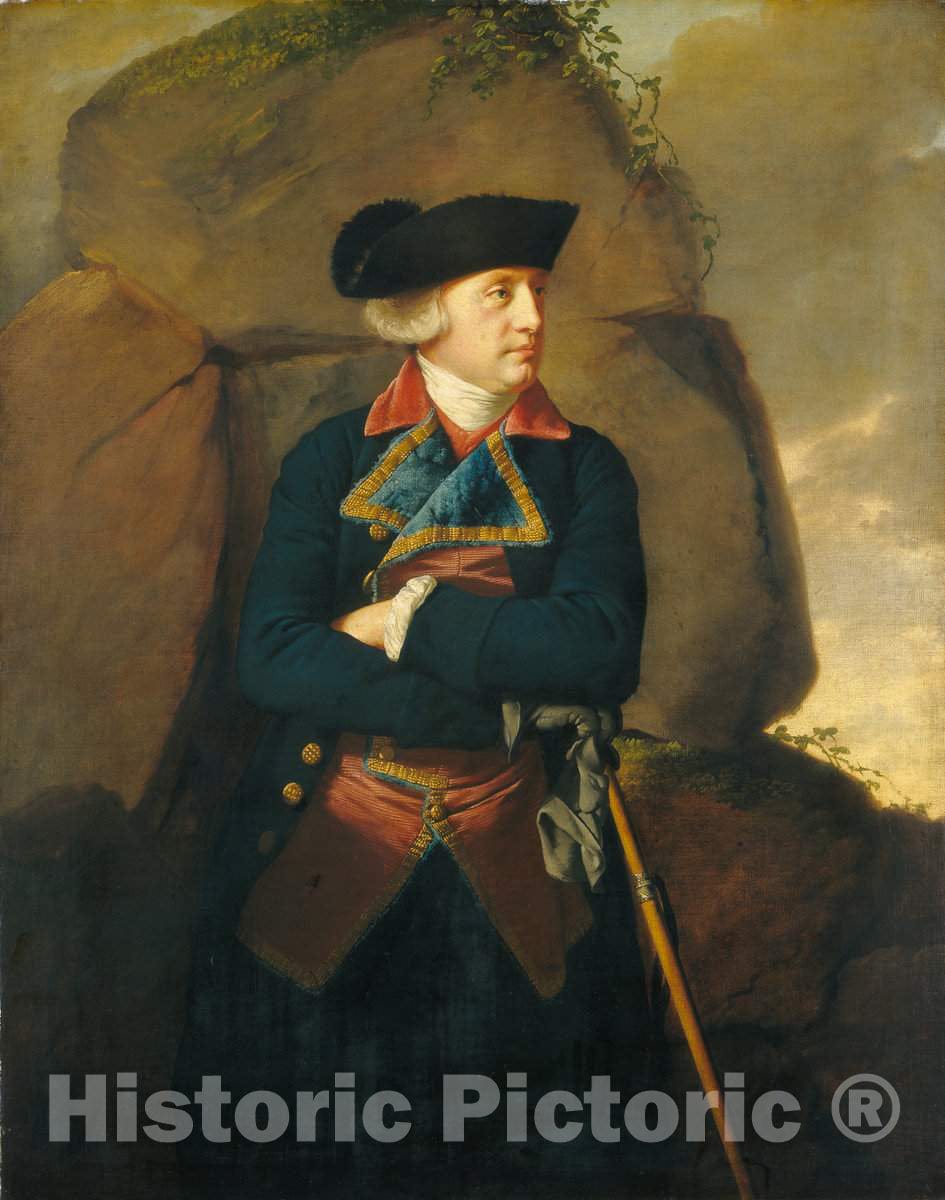 Art Print : Joseph Wright, Portrait of a Gentleman, c. 1770-1773 - Vintage Wall Art