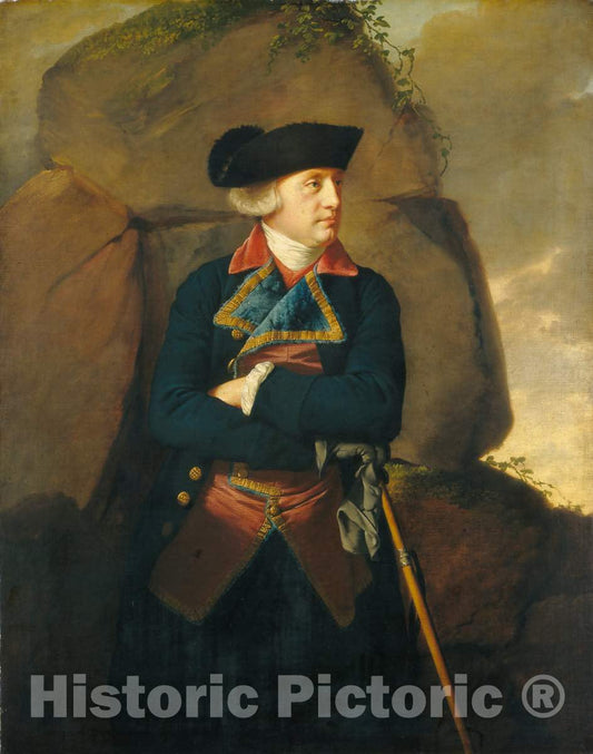 Art Print : Joseph Wright, Portrait of a Gentleman, c. 1770-1773 - Vintage Wall Art