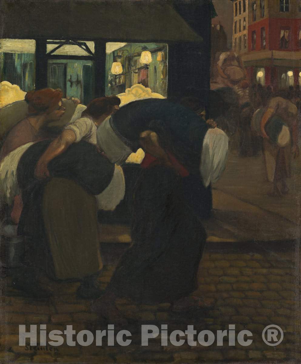 Art Print : ThÃ©ophile Alexandre Steinlen, The Laundresses, 1899 - Vintage Wall Art