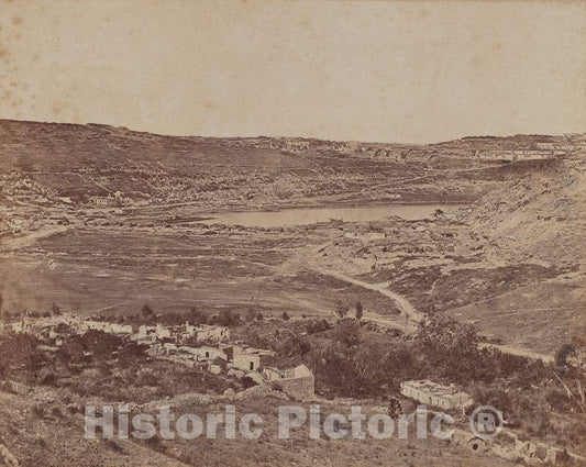 Art Print : James Robertson, Valley of The Cemetery, 1855-1856 - Vintage Wall Art