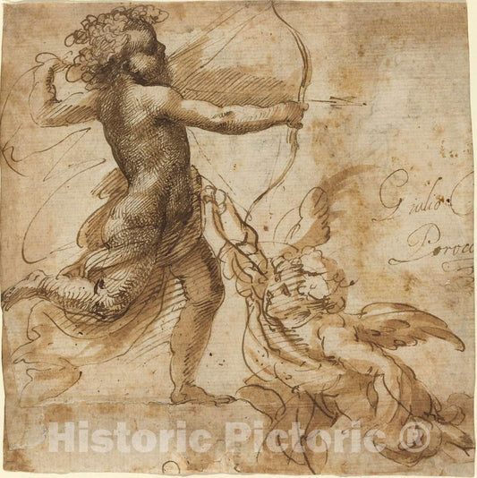 Art Print : Giulio Cesare Procaccini, Cupid - Vintage Wall Art