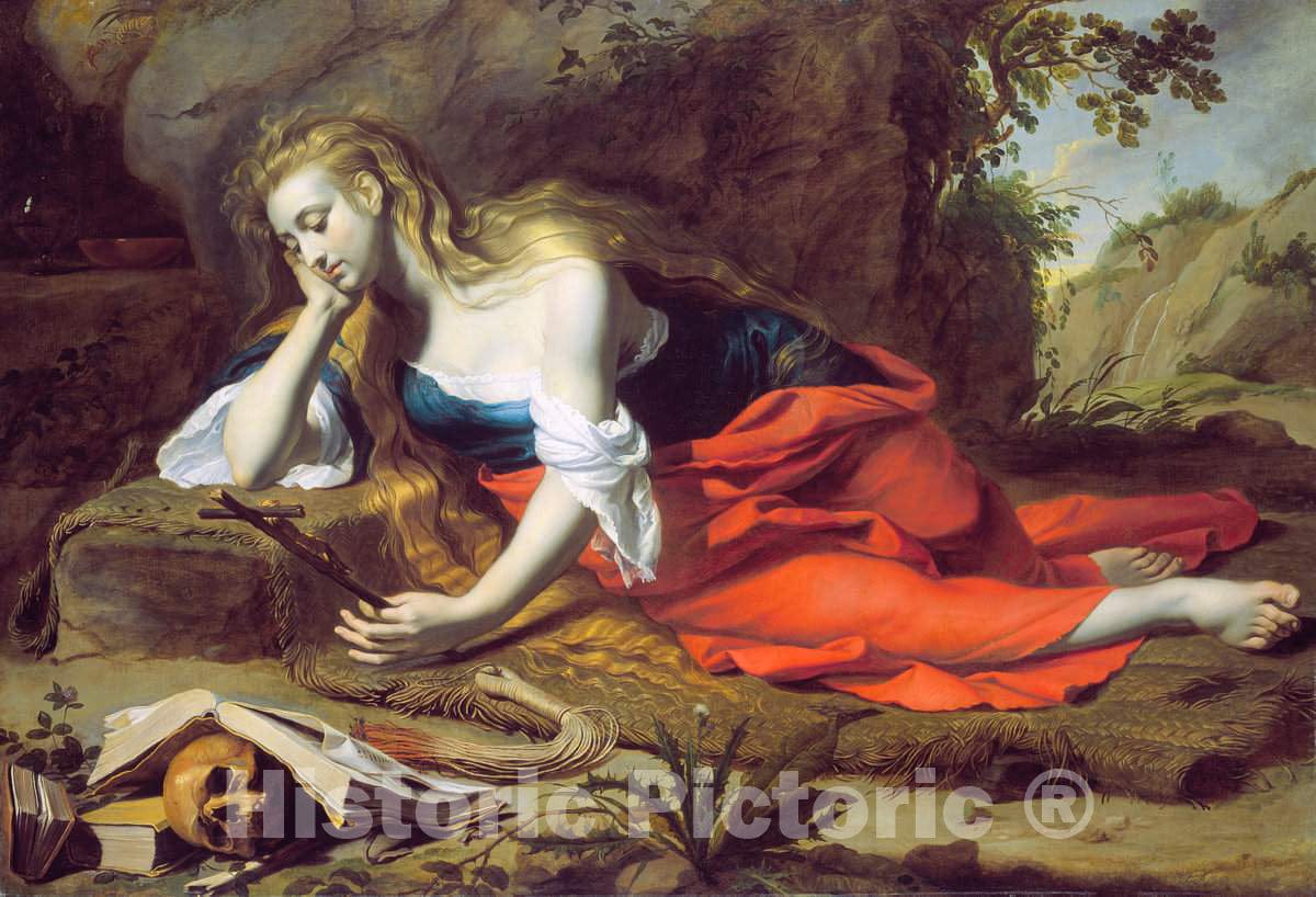 Art Print : Gerard Seghers, The Repentant Magdalen, c.1629 - Vintage Wall Art
