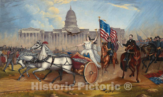 Art Print : A.A. Lamb, Emancipation Proclamation, 1864 or After - Vintage Wall Art