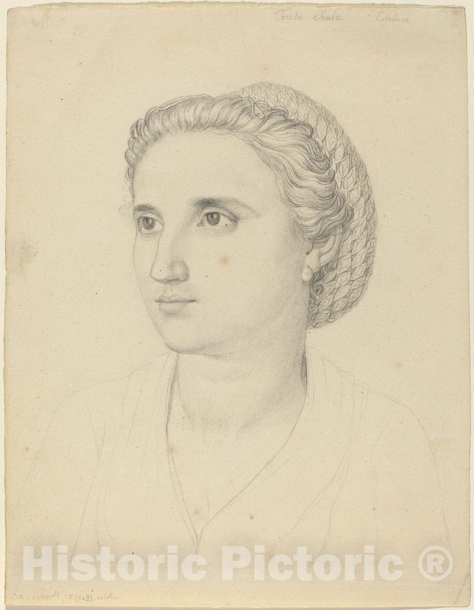 Art Print : Peter Rittig, Teresa Scala, Calabrese, 1819 - Vintage Wall Art