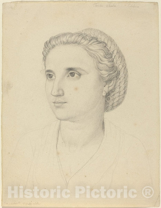 Art Print : Peter Rittig, Teresa Scala, Calabrese, 1819 - Vintage Wall Art