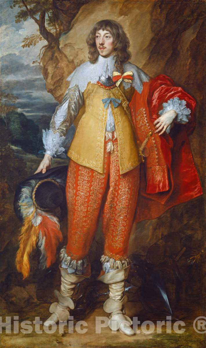 Art Print : Sir Anthony Van Dyck, Henri II de Lorraine, c. 1634 - Vintage Wall Art