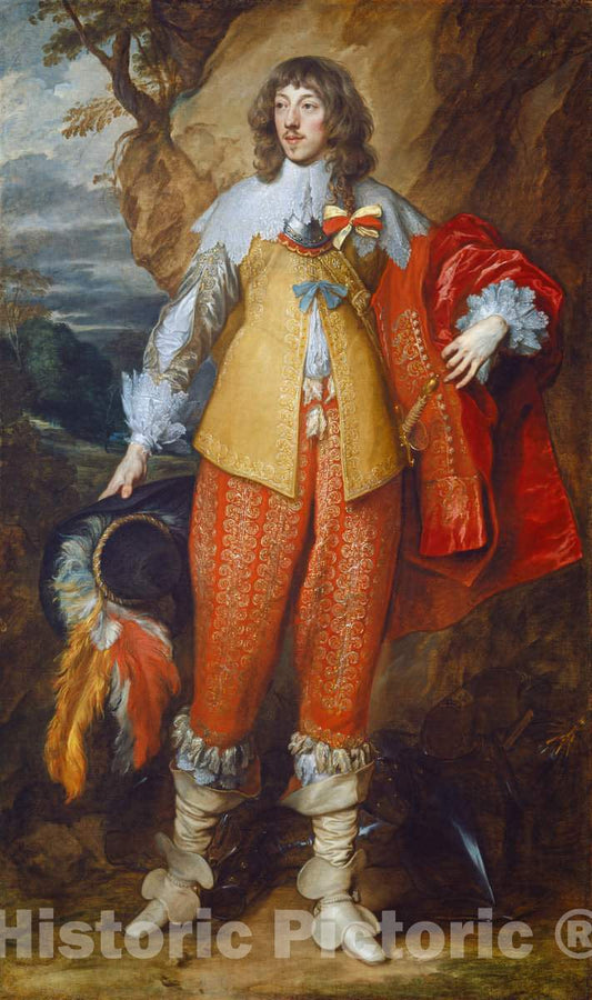 Art Print : Sir Anthony Van Dyck, Henri II de Lorraine, c. 1634 - Vintage Wall Art