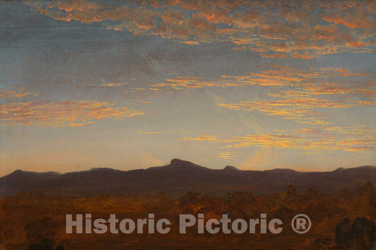 Art Print : Thomas Cole, Study for Catskill Creek, c.1845 - Vintage Wall Art