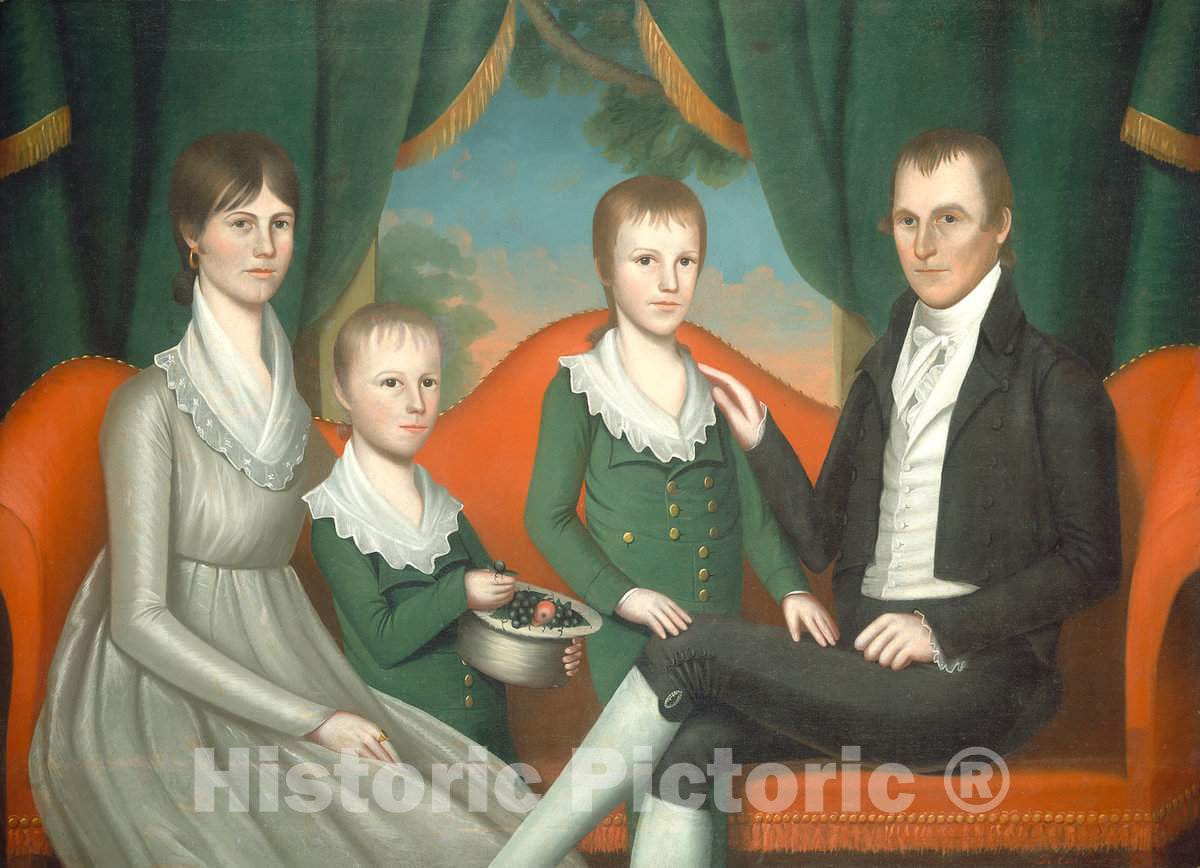 Art Print : Ralph Eleaser Whiteside Earl, Family Portrait, 1804 - Vintage Wall Art
