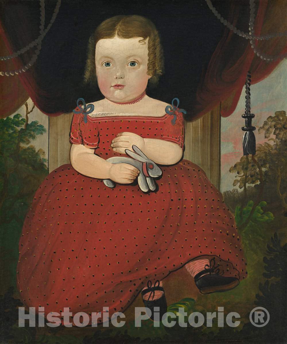 Art Print : William Matthew Prior, Little Miss Fairfield, 1850 - Vintage Wall Art