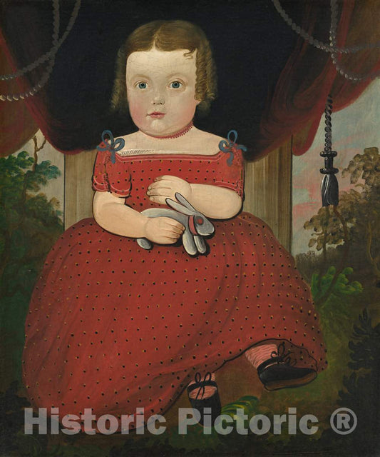 Art Print : William Matthew Prior, Little Miss Fairfield, 1850 - Vintage Wall Art