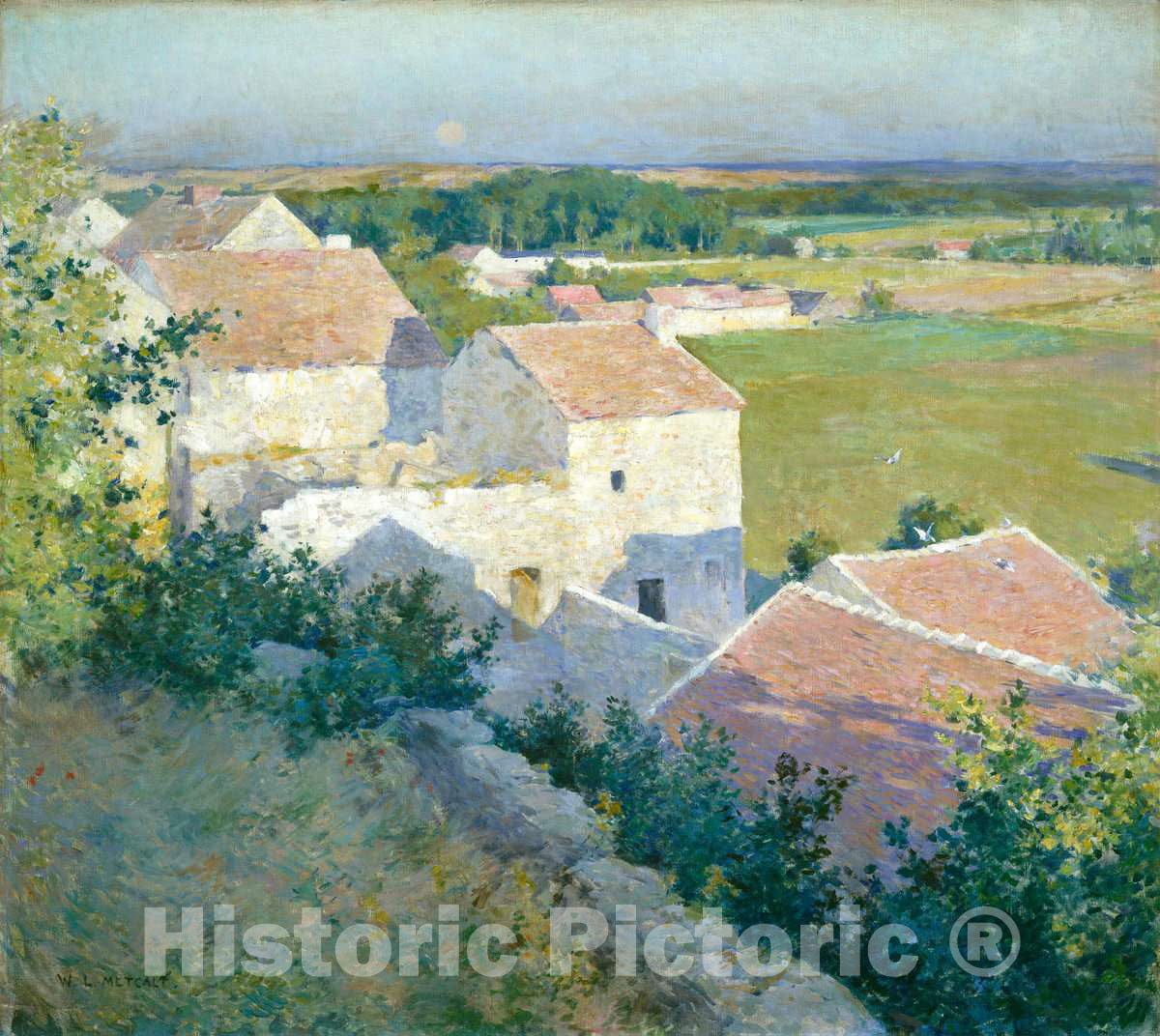 Art Print : Willard Leroy Metcalf, Midsummer Twilight, c. 1890 - Vintage Wall Art