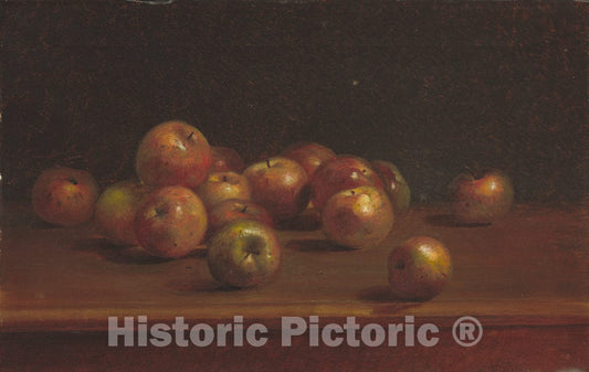 Art Print : Charles Ethan Porter, Still Life with Apples, 1886 - Vintage Wall Art