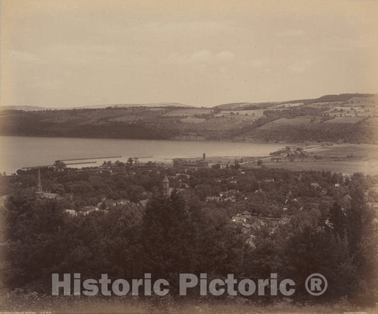Art Print : William H. Rau, Seneca Lake and Watkins, c. 1895 - Vintage Wall Art