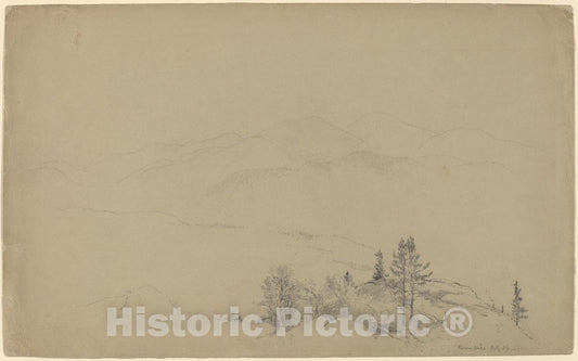 Art Print : Homer Dodge Martin, Raven Hill, 1868 - Vintage Wall Art