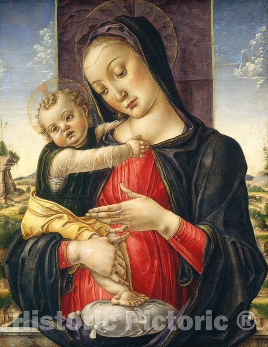 Art Print : Bartolomeo Vivarini, Madonna and Child, c. 1475 - Vintage Wall Art