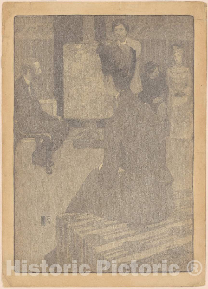 Art Print : Belle Silveira Gorski, The Art Class, 1906 - Vintage Wall Art