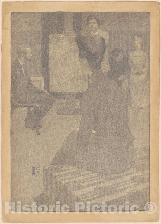 Art Print : Belle Silveira Gorski, The Art Class, 1906 - Vintage Wall Art