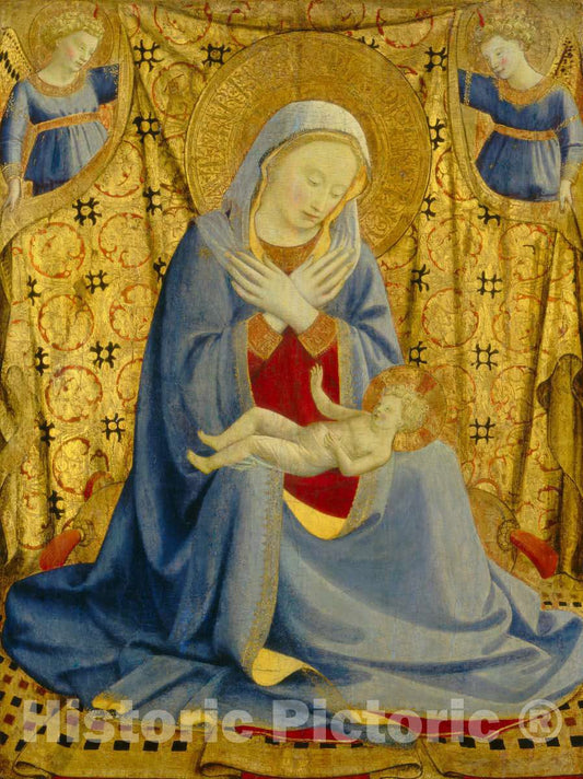 Art Print : Fra Angelico, The Madonna of Humility, c. 1430 - Vintage Wall Art