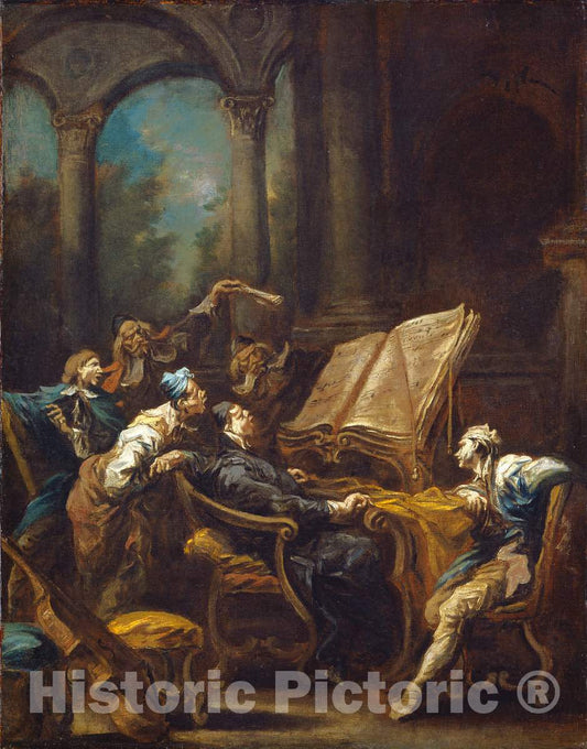 Art Print : Alessandro Magnasco, The Choristers, c.1743 - Vintage Wall Art
