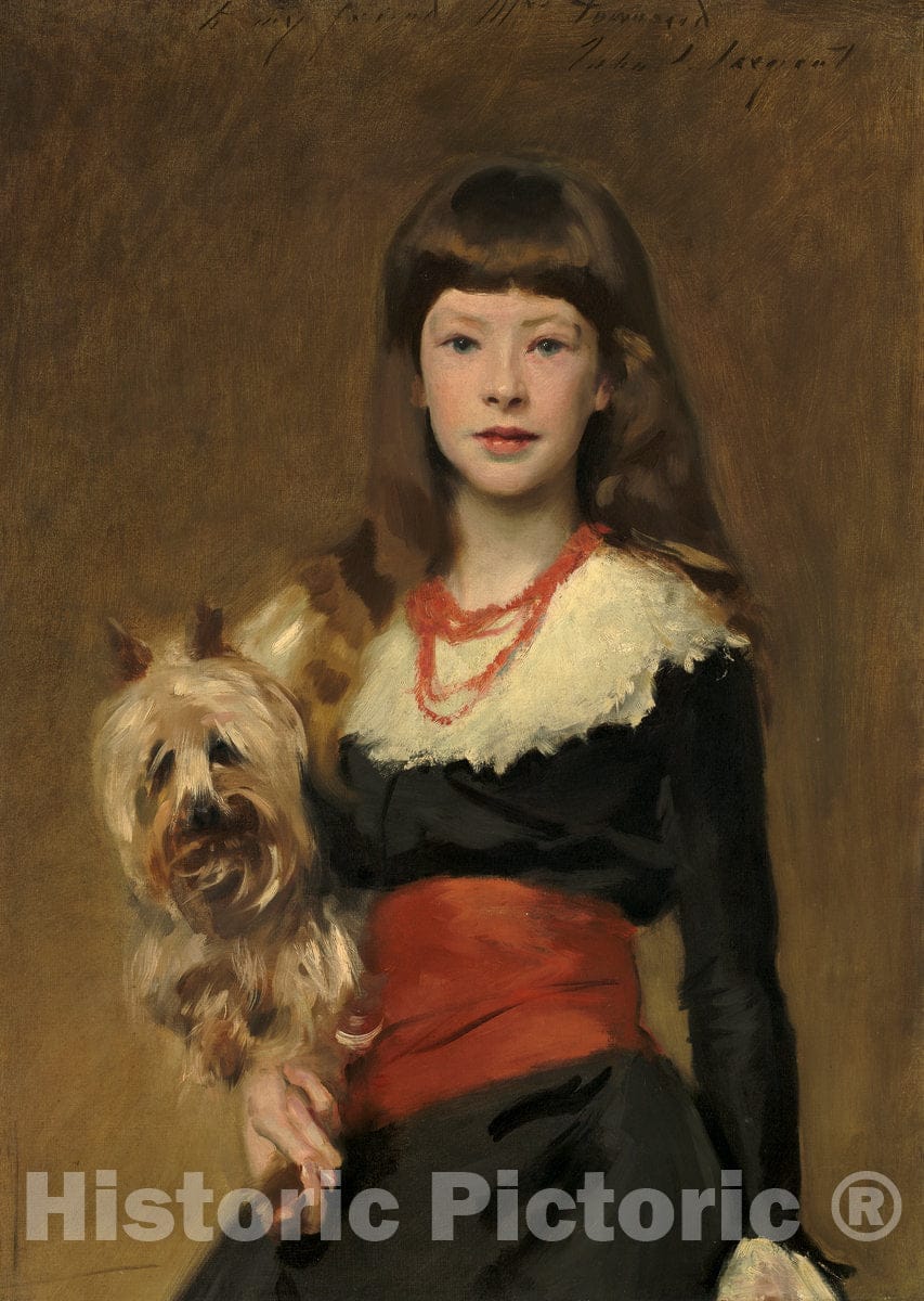 Art Print : John Singer Sargent, Miss Beatrice Townsend, 1882 - Vintage Wall Art