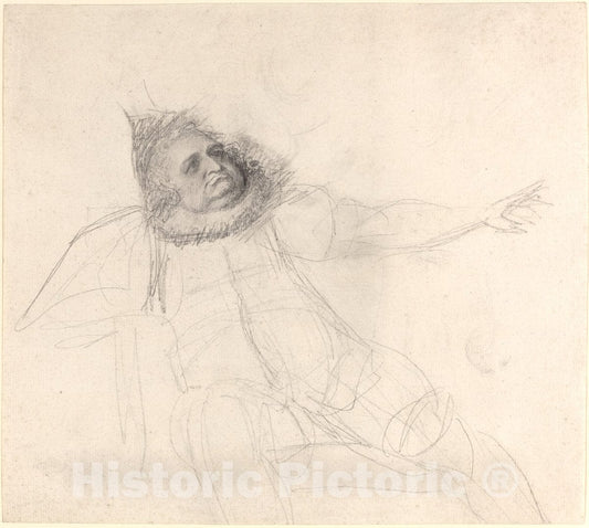 Art Print : George Romney, John Henderson as Falstaff, c.1779 - Vintage Wall Art