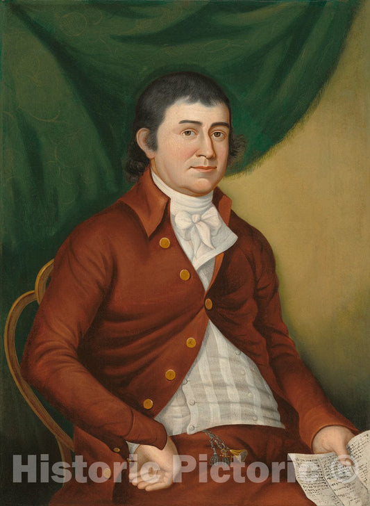 Art Print : Charles Peale Polk, Thomas Corcoran, c.1806 - Vintage Wall Art