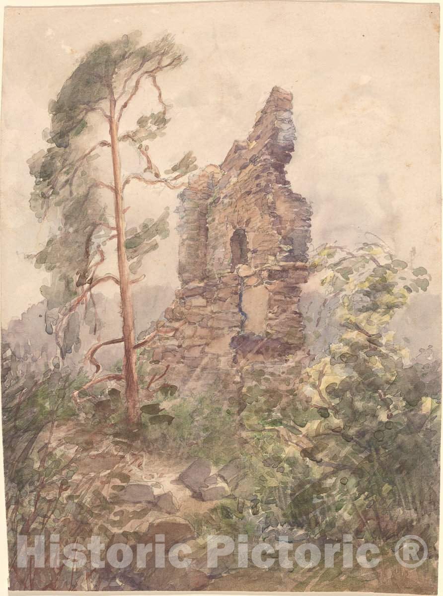 Art Print : Karel Vitezslav Masek, Landscape with Ruin, 1900-1902 - Vintage Wall Art