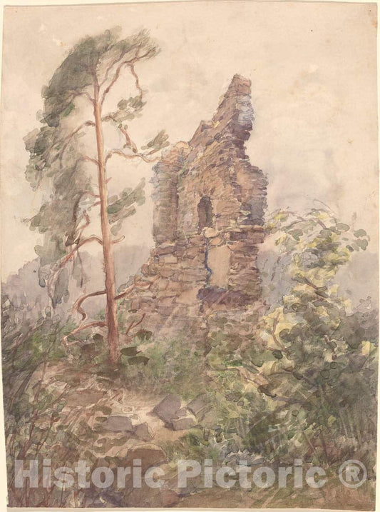Art Print : Karel Vitezslav Masek, Landscape with Ruin, 1900-1902 - Vintage Wall Art