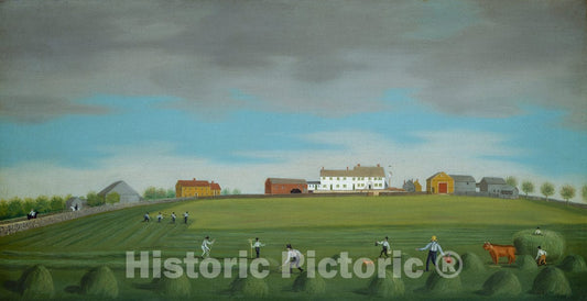 Art Print : Francis Alexander, Ralph Wheelock's Farm, c. 1822 - Vintage Wall Art