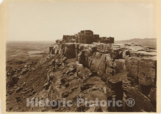 Art Print : Frederick Monsen, Acoma Pueblo, c. 1900 - Vintage Wall Art