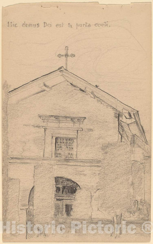 Art Print : Arthur B. Davies, Mission Dolores, San Francisco, 1913 - Vintage Wall Art
